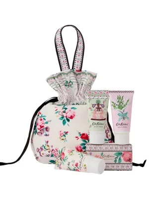 Cath Kidston Wild Flowers Wild WomenSada péče o tělo v taštičce, 4 ks Ihned K Objednání