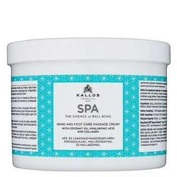 Dokud Zásoby Vydrží KALLOS SPA Hand And Foot Masage Cream 500ml - masážní krém na ruce a nohy