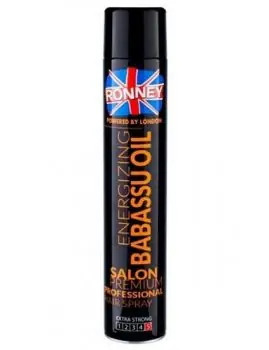 RONNEY London Energizing Babassu Oil Hair Spray 750ml - uhlazující extra silný lak na vlasy Nejprodávanější