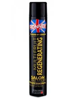 Vysoce Kvalitní RONNEY London Regenerating Multi Fruit Hair Spray 750ml - extra silný regener. lak na vlasy