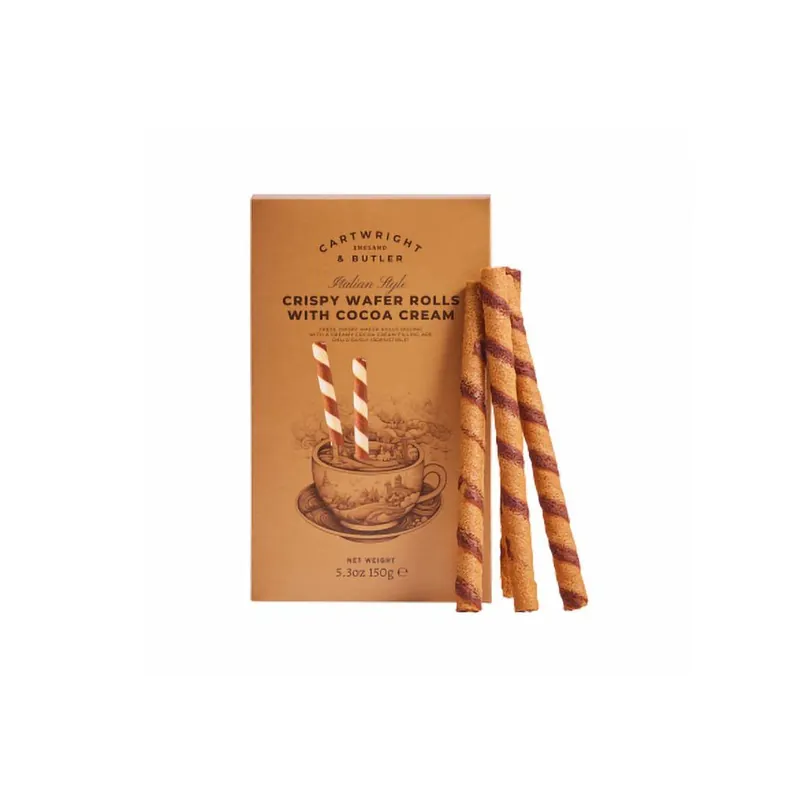 Akční Cena Crispy Waffer Rolls With Cocoa CreamOplatkové trubičky s kakaovým krémem, 150 g