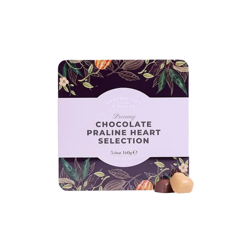 Chocolate Praline Heart SelectionČokoládové pralinky v plechové dóze, 160 g Tovární Cena