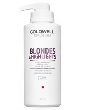 Výhodná Nabídka GOLDWELL Dualsenses Blondes And Highlights 60sec Treatment 500ml - maska pro bílou blond