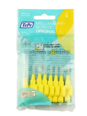Nová Kolekce TePe Original mezizubní kartáčky 4 žluté (0,7 mm) 8 ks