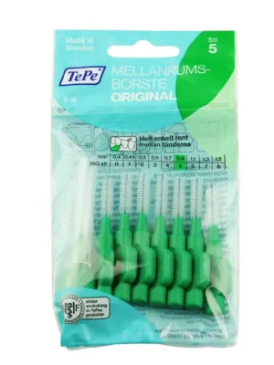TePe Original mezizubní kartáčky 5 zelené (0,8 mm) 8 ks Horká Nabídka