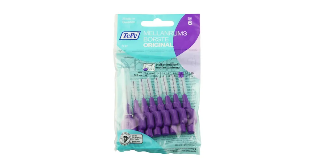 Přímo Od Výrobce TePe Original mezizubní kartáčky 6 fialové (1,1 mm) 8 ks