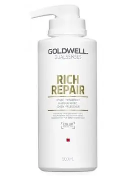 GOLDWELL Dualsenses Rich Repair 60sec Treatment 500ml - intenziv. maska pro lámavé vlasy Vrácení Zdarma
