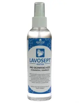 Oblíbený LAVOSEPT Pokožka Dezinfekční roztok na ruce a kůži 200ml - spray s vůní trnky