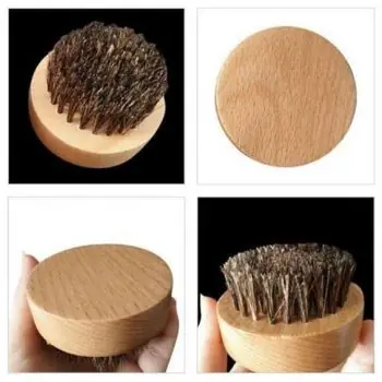 Aktuální Beard Brush SL1500 Kulatý dřevěný kartáč na vousy, kančí štětiny - průměr 65mm