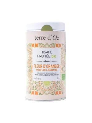 Fleur d'oranger, Passiflore & MandarineBIO ovocno-bylinný čaj, 70 g Bezpečná Platba