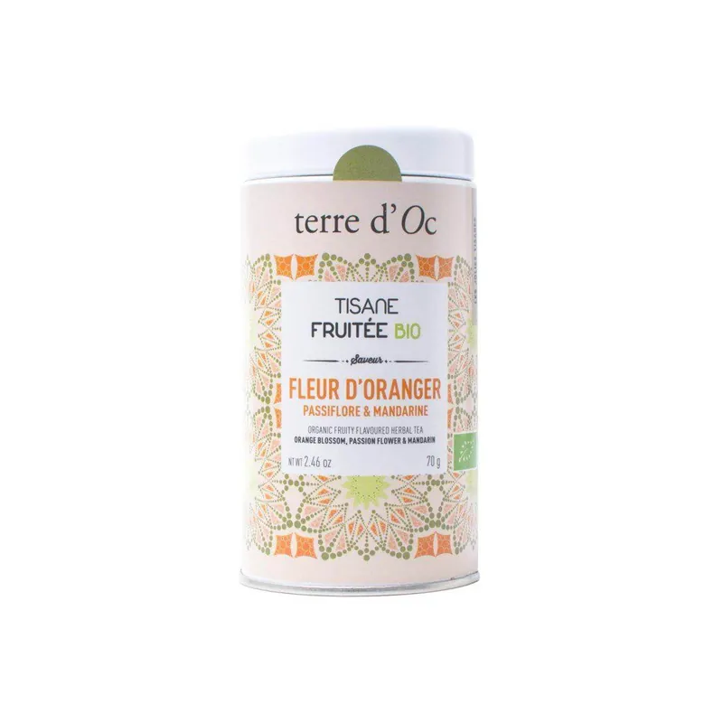 Fleur d'oranger, Passiflore & MandarineBIO ovocno-bylinný čaj, 70 g Bezpečná Platba