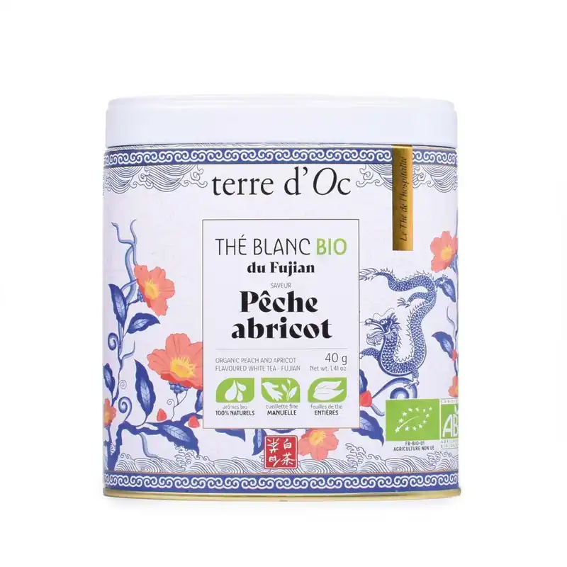 Pêche & AbricotBIO Bílý čaj, 40 g Originální
