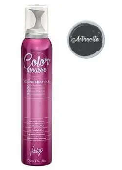 Nejprodávanější VITALITYS Color Mousse ANTRACITE barevné pěnové tužidlo 200ml - tmavě šedé
