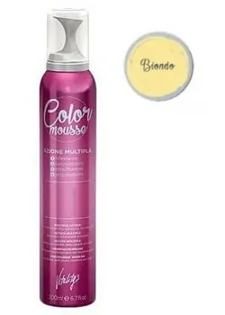 Novinka VITALITYS Color Mousse BIONDO barevné pěnové tužidlo 200ml - světlá blond