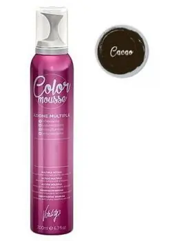 Časově Omezené VITALITYS Color Mousse CACAO barevné pěnové tužidlo 200ml - tmavě hnědé