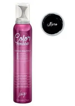 Nejlepší Cena VITALITYS Color Mousse NERO barevné pěnové tužidlo 200ml - černé