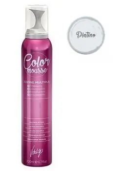 Dokud Zásoby Vydrží VITALITYS Color Mousse PLATINO barevné pěnové tužidlo 200ml - platinová blond