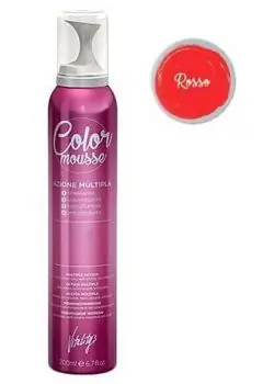 VITALITYS Color Mousse ROSSO barevné pěnové tužidlo 200ml - červené Akční Cena