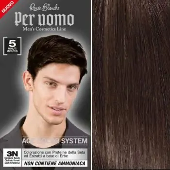 RENEÉ BLANCHE Per Uomo 3N Dark Chestnut - 5min. barva na vlasy pro muže - tmavě hnědá Levný