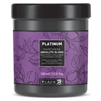 Hit Sezóny BLACK Platinum Absolute Blond Mask 1000ml - maska pro šedivé a melírované vlasy