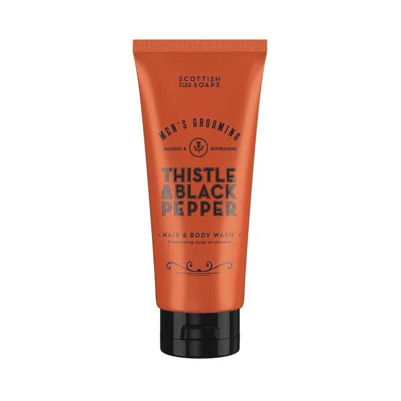 Přímo Od Výrobce Thistle & Black PepperPánský sprchový gel na tělo i vlasy, 200 ml