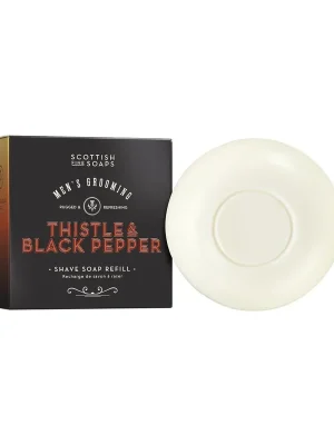 Poslední Šance Thistle & Black PepperTuhé mýdlo na holení (náplň), 100 g