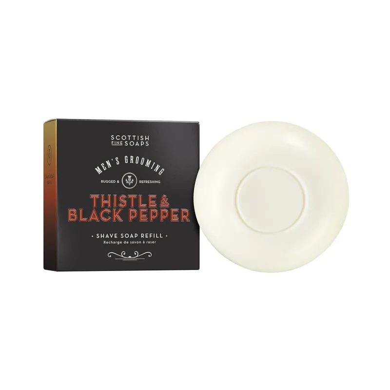 Poslední Šance Thistle & Black PepperTuhé mýdlo na holení (náplň), 100 g