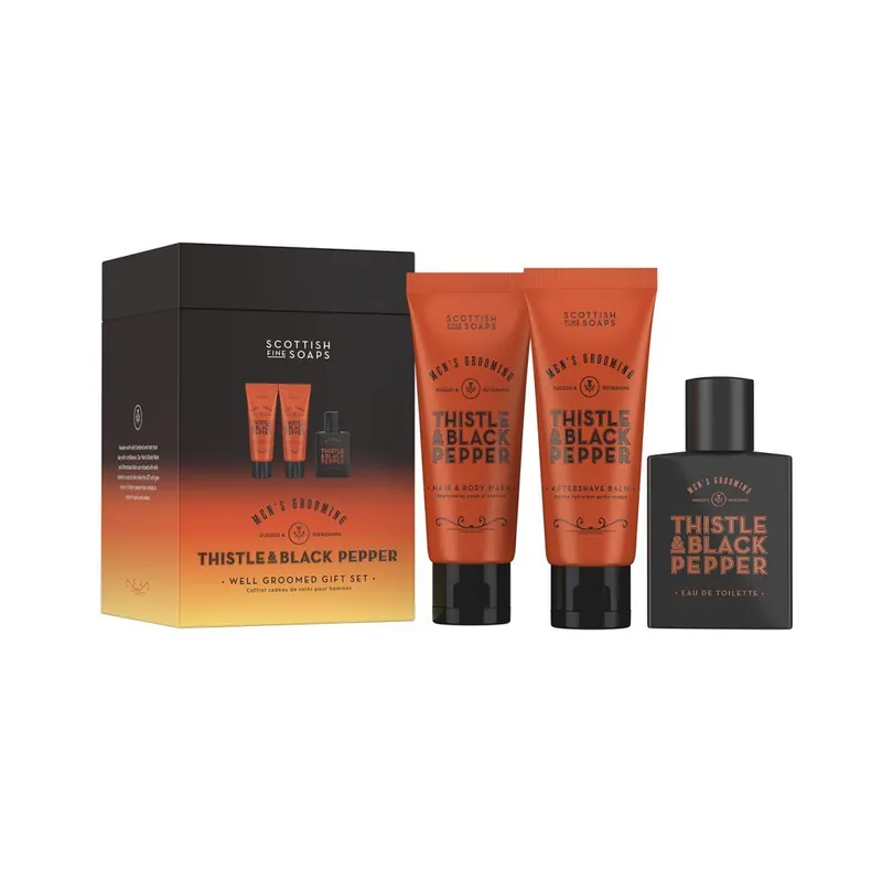 Thistle & Black PepperSada péče o tělo pro muže, 3 ks Kup Teď