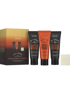 Must-Have Thistle & Black PepperSada péče o tělo pro muže, 4 ks