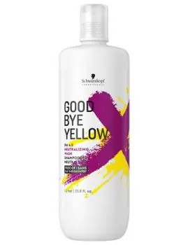 SCHWARZKOPF Good Bye Yellow Neutralizing Wash Shampoo 1000ml - pro neutralizaci žlutých tónů Originální
