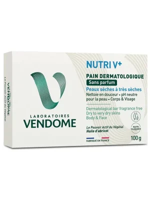 Dokud Zásoby Vydrží NUTRI V+ Pain Dermatologique Sans ParfumDermatologické mýdlo bez parfemace, 100 g