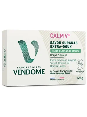 CALM V+ Savon Surgras Extra-DouxExtra jemné tuhé mýdlo s mandlovým olejem, 125 g Akce