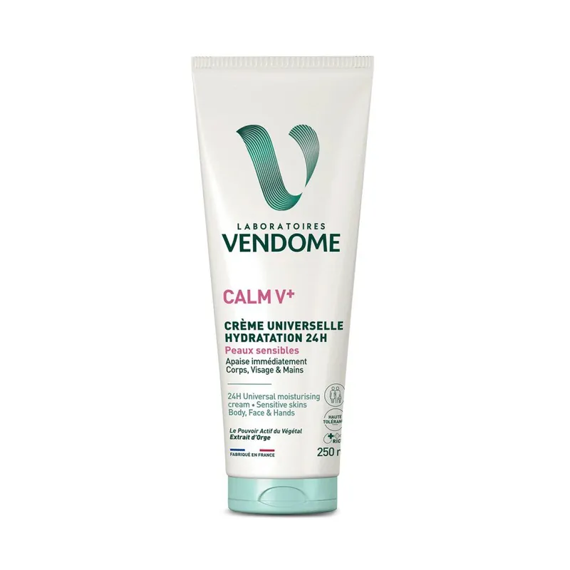 CALM V+ Crème Universelle Hydratation 24HUniverzální hydratační krém pro citlivou pokožku, 250 ml Akční Nabídka