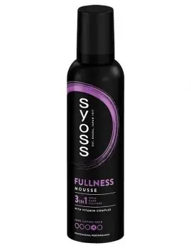 Nejlepší Cena SYOSS Professional Fullness Mousse 3in1 250ml - pěnové tužidlo pro objem vlasů