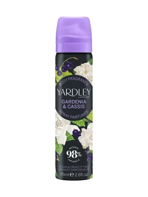 Gardénie & Černý rybíz Tělový sprejpro osvěžení s vůní ovoce a květin, 75 ml Doprava Zdarma