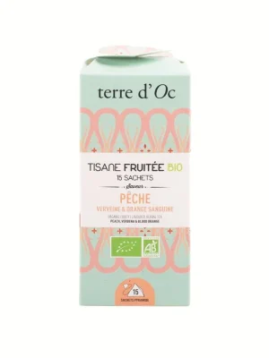 Pêche, Verveine & Orange SanguineBIO ovocno-bylinný čaj, 15 čajových sáčků Akční Cena