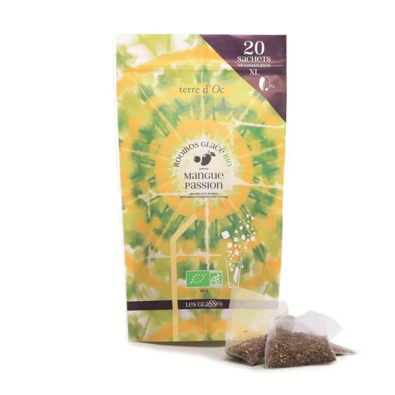 Mangue & PassionBIO Rooibos ledový čaj, 20 čajových sáčků Koupit Online