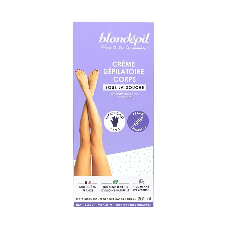 Crème Dépilatoire CorpsDepilační krém na tělo 200 ml + rukavice Časově Omezené