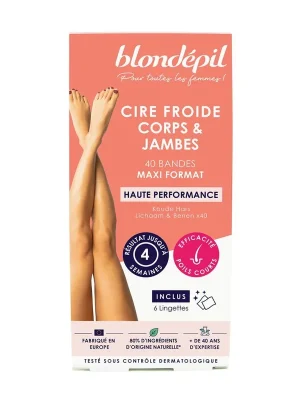 Originální Cire Froide Corps & JambesStudené voskové pásky na tělo a nohy, 40 ks