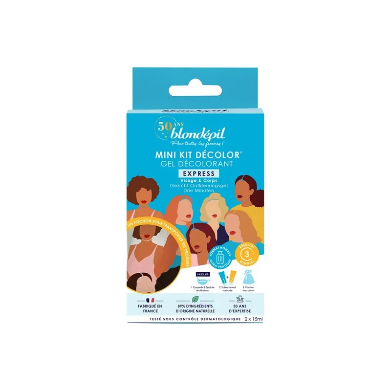 Poslední Šance Mini Kit Décolor’ Gel ExpressMini sada pro bělení chloupků na obličeji