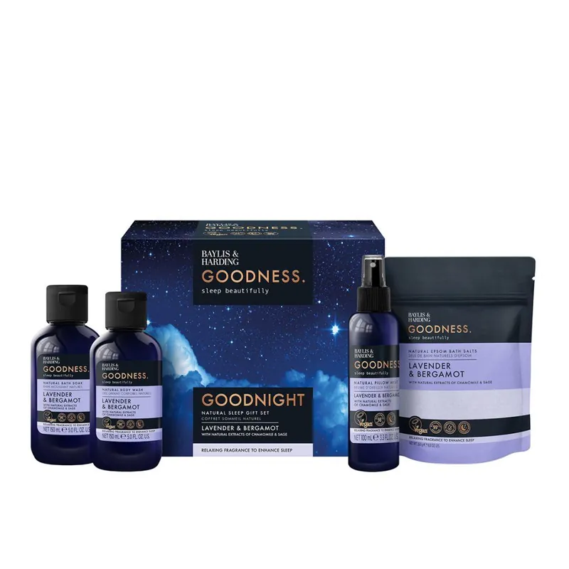 Goodness Sleep - Levandule & BergamotSada péče o tělo, 4 ks Sleva