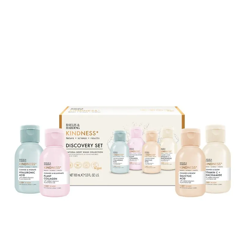 Speciální Cena Kindness+ - Discovery SetSada sprchových gelů, 4 × 100 ml