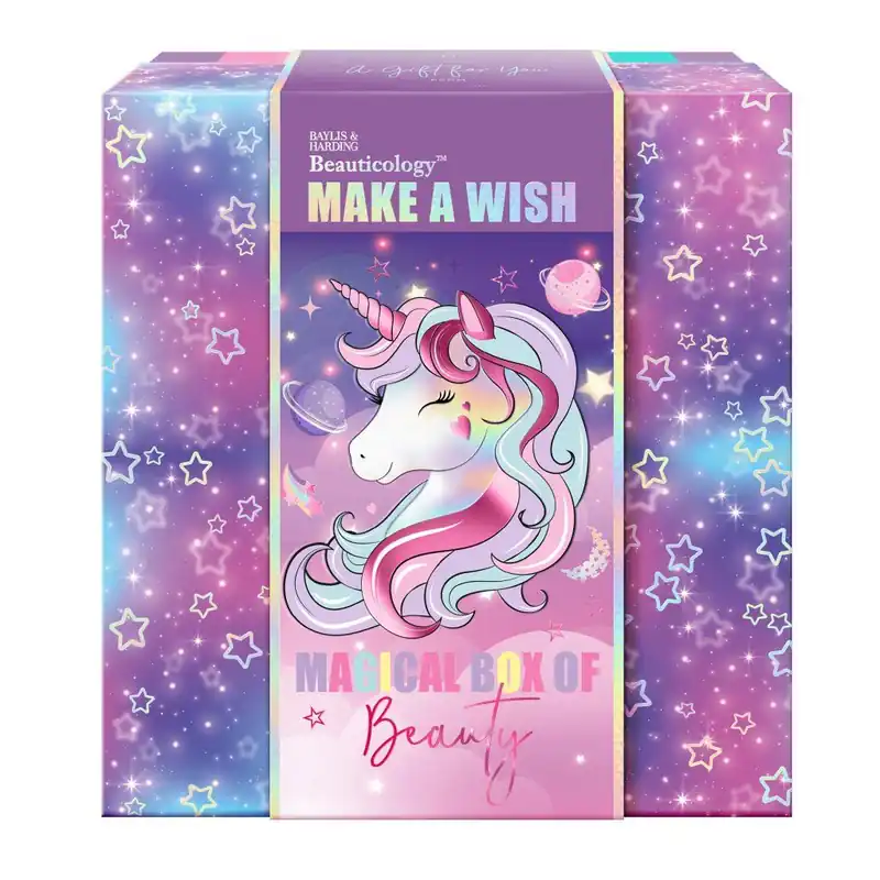 Nejprodávanější Unicorn - sada s péčí o tělo, 4 ksdětská sada mycí a koupelové kosmetiky s vůní cukrovinek