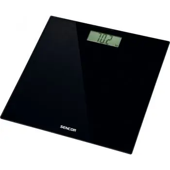 Levný SENCOR SBS 2300BK Black Elegant Glass Scale - osobní váha, černý skleněný povrch