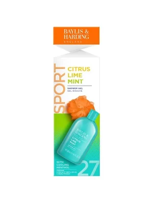 Zlevněný Citrus, Lime & Mint - sada s péčí o tělo, 2 kspánská sada sprchového gelu s mentolem a tělovou houbičkou