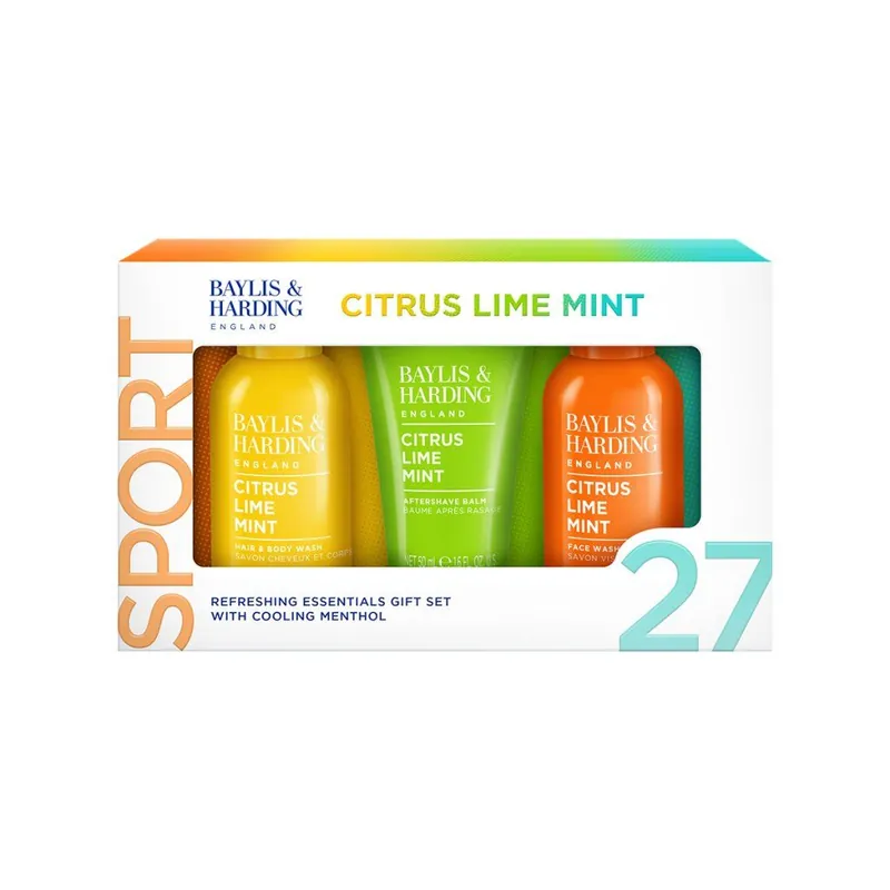 Přímo Od Výrobce Citrus, Lime & Mint - sada s péčí o tělo, vlasy a pleť, 3 kspánská dárková sada tělové, pleťové a vlasové péče s chladivým účinkem