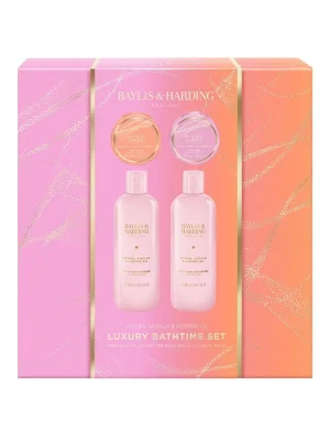 Jojoba, Vanilla & Almond Oil - sada s péčí o tělo, 4 ksdárková sada tělových produktů pro hladkou pokožku Zlevněný