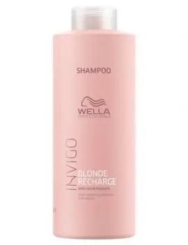 Originální WELLA Invigo Cool Blonde Recharge Shampoo 1000ml - šampon pro studenou blond