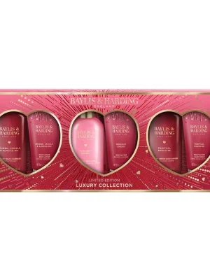 Midnight Cherry - kolekce péče o tělo, 6 kssada tělových produktů z kolekce Midnight Cherry, Tropical Paradise a Jojoba,Vanilla & Almond Oil Nová Kolekce