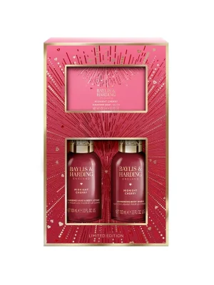 Autentický Midnight Cherry - sada s péčí o tělo , 3 ksdámská sada tělových produktů se šťavnatou, třešňovou vůní